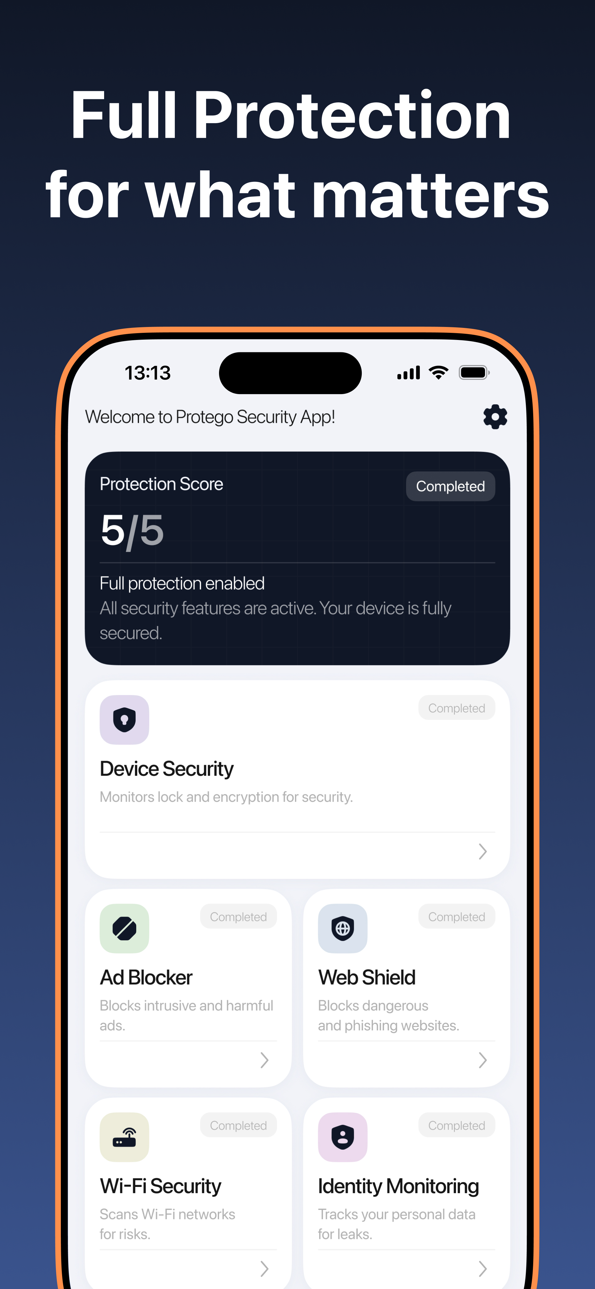 Protego App Screenshot